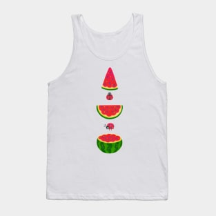 Watermelon and ladybugs Tank Top